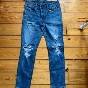 American eagle super stretch high rise skinny jeans